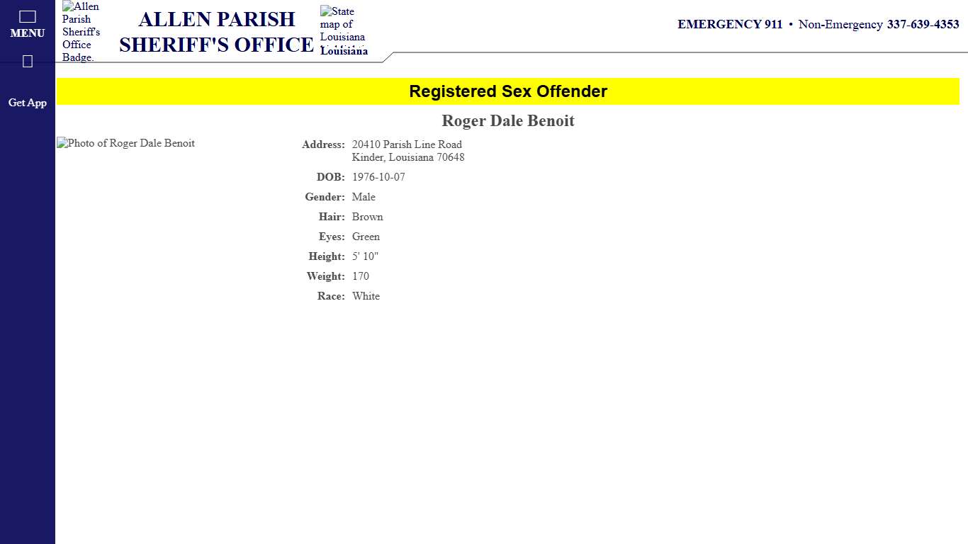 Sex Offender Slideshow - Allen Parish Sheriff's Office